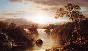 Frederic Edwin Church Landscape with Waterfall oil painting on canvas